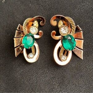 Vintage  BOHLINGER Vermeil Sterling Earrings